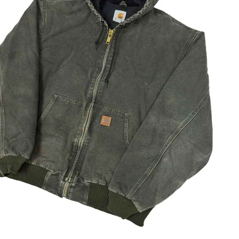 Carhartt J130 MOS green hooded work wear jacket